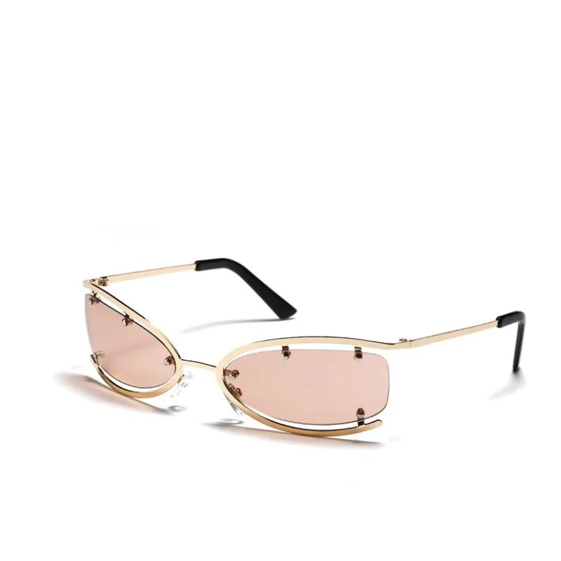 Y2K Metal Small Frame Cat Eye Women's Sunglasses