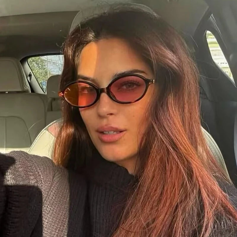 Fashion Oval Simple Literary Women's Sunglasses