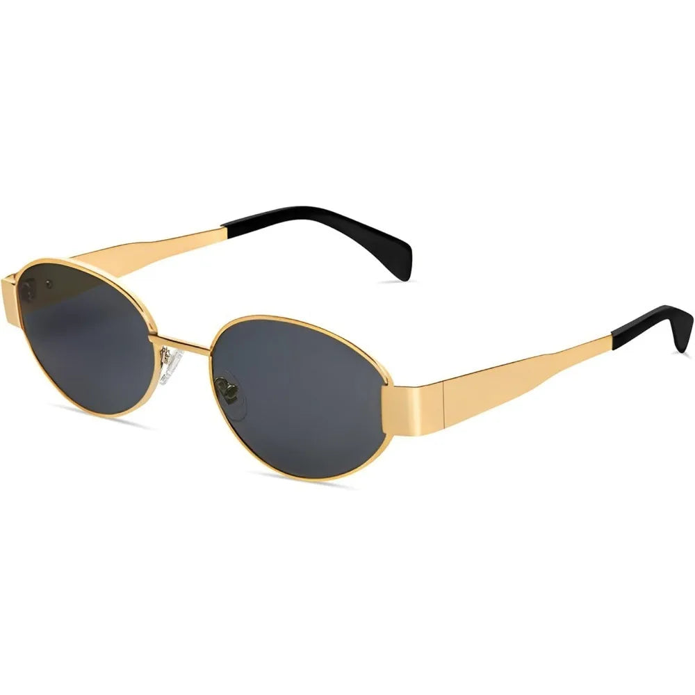 Classic Designer Trendy Retro Oval Sunglasses