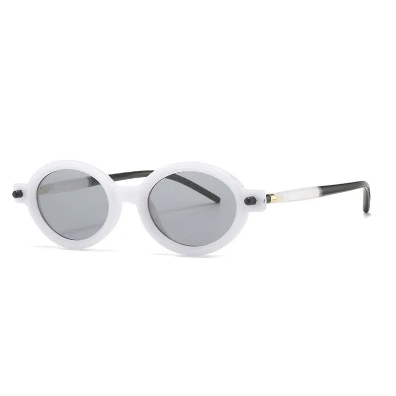 Fashion Retro Small Oval Punk Eyewear Sunglasses