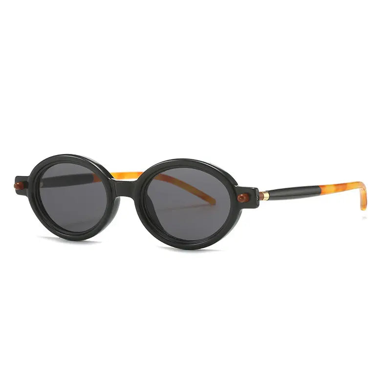Fashion Retro Small Oval Punk Eyewear Sunglasses