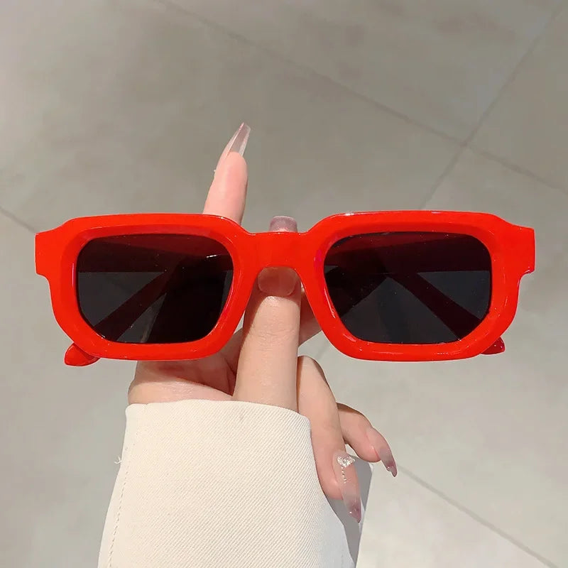 Aesthetic Fashion Vintage Retro Rectangle Frame Sunglasses