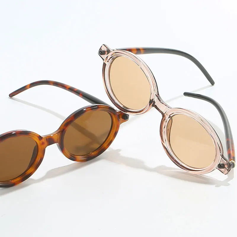 Fashion Retro Small Oval Punk Eyewear Sunglasses