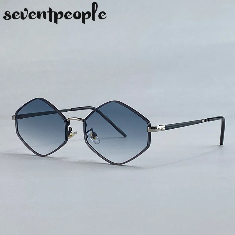 Vintage Steampunk Polygon Women Sunglasses