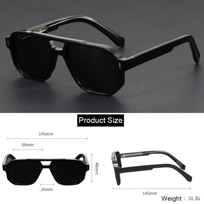 NYWOOH Ultralight Polygon Frame Sunglasses