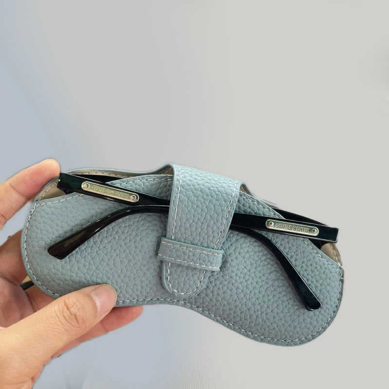 Soft Leather Glasses Bag Fashion Portable Sunglasses Case