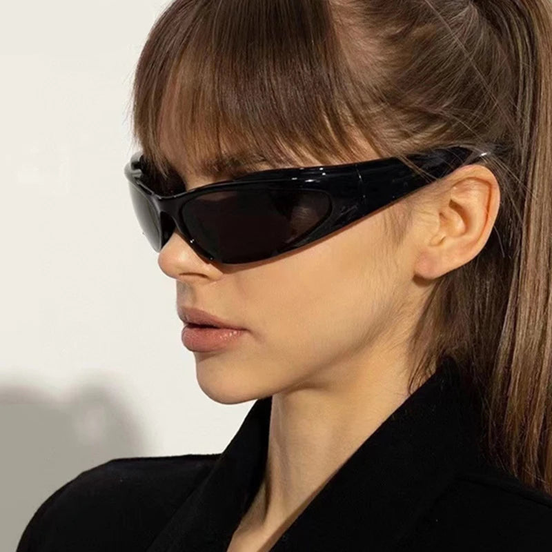 Y2k Retro Oval Vintage Punk Sunglasses