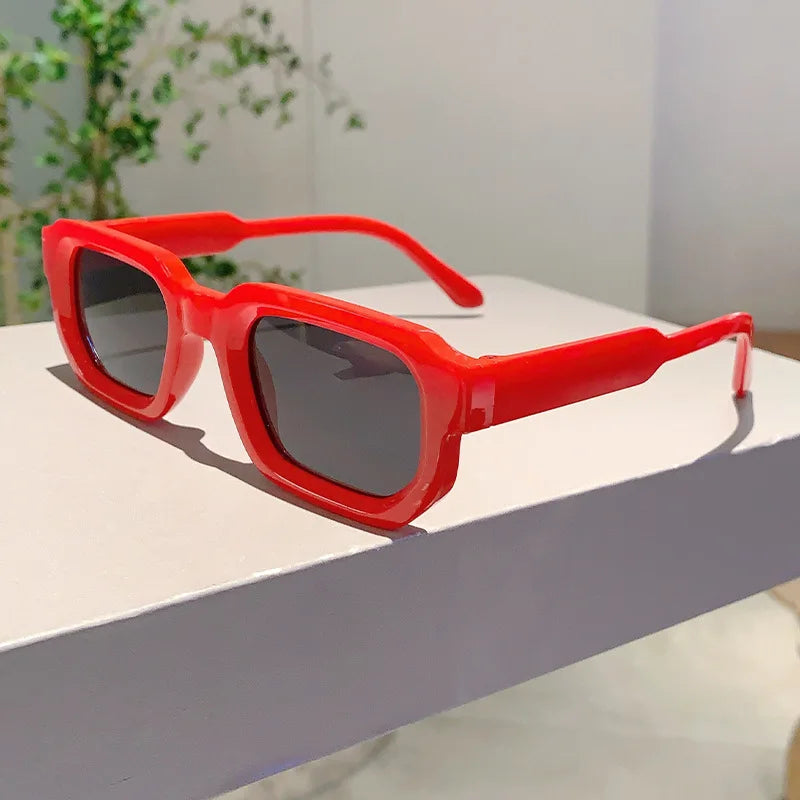 Aesthetic Fashion Vintage Retro Rectangle Frame Sunglasses