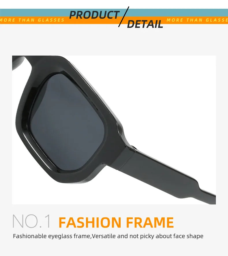 Fashion Retro Vintage Rectangle Frame Sunglasses