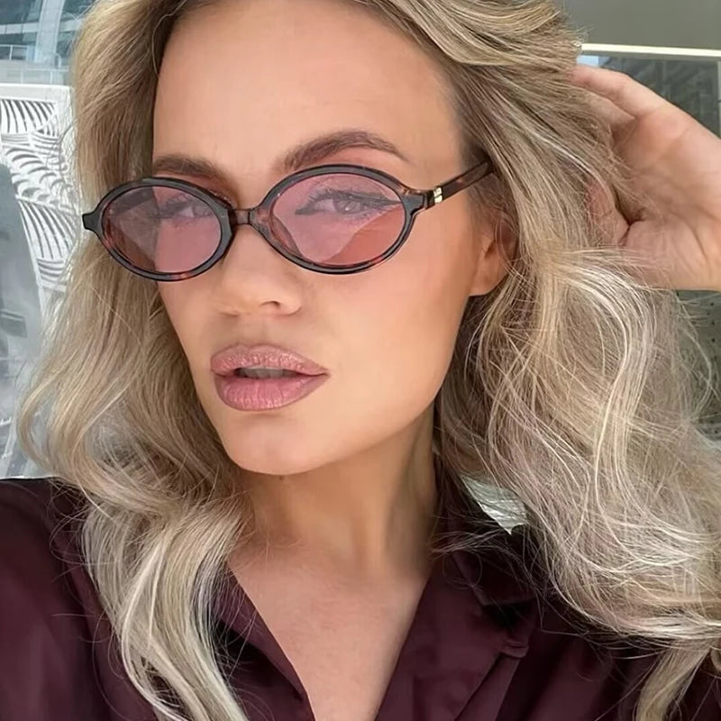 Fashion Oval Simple Literary Women's Sunglasses