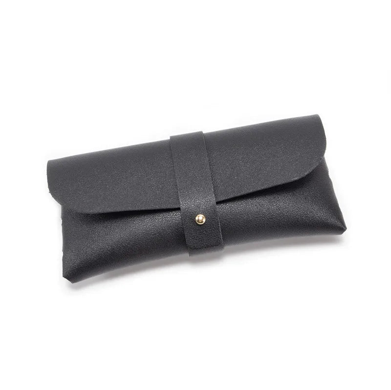 Soft PU Leather Glasses Jewelry Pouch