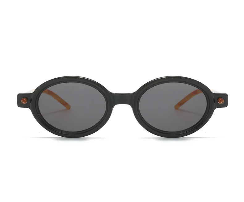 Fashion Retro Small Oval Punk Eyewear Sunglasses