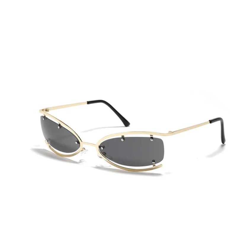 Y2K Metal Small Frame Cat Eye Women's Sunglasses
