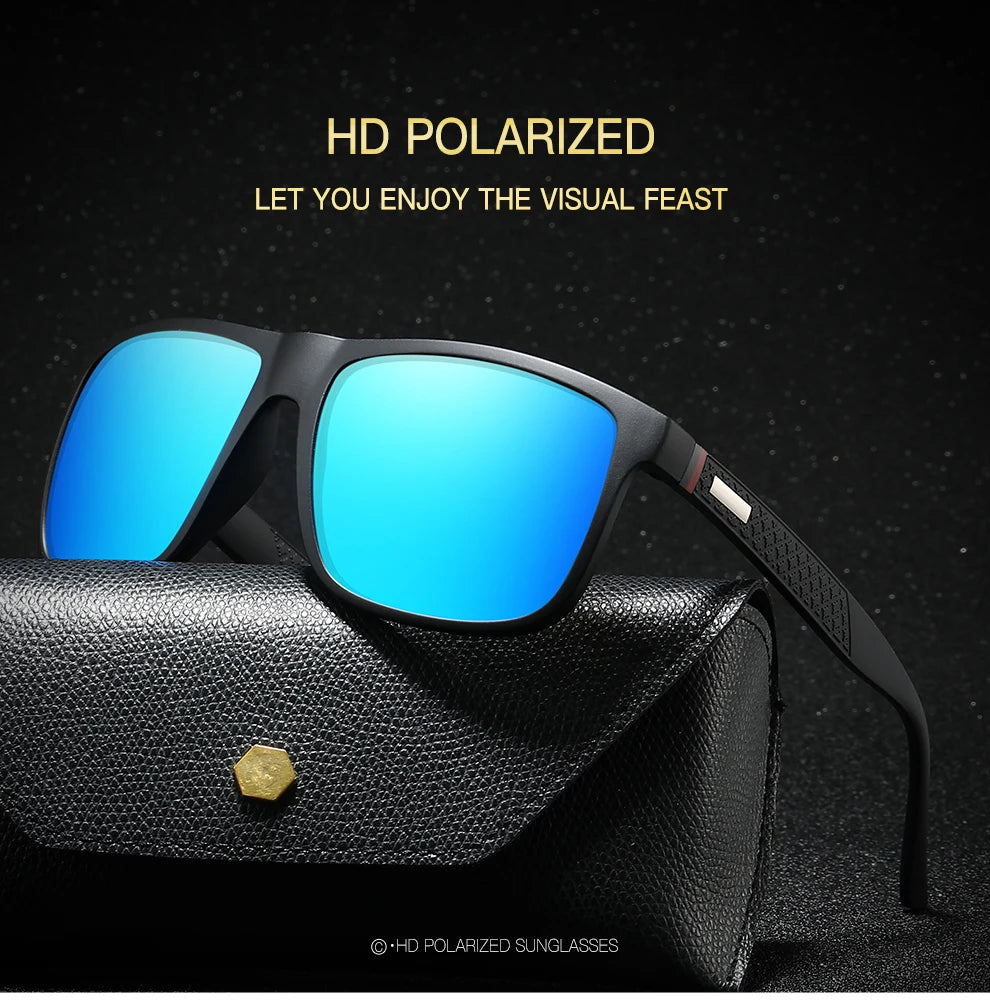 Fashion Vintage Square Polarized Sunglasses