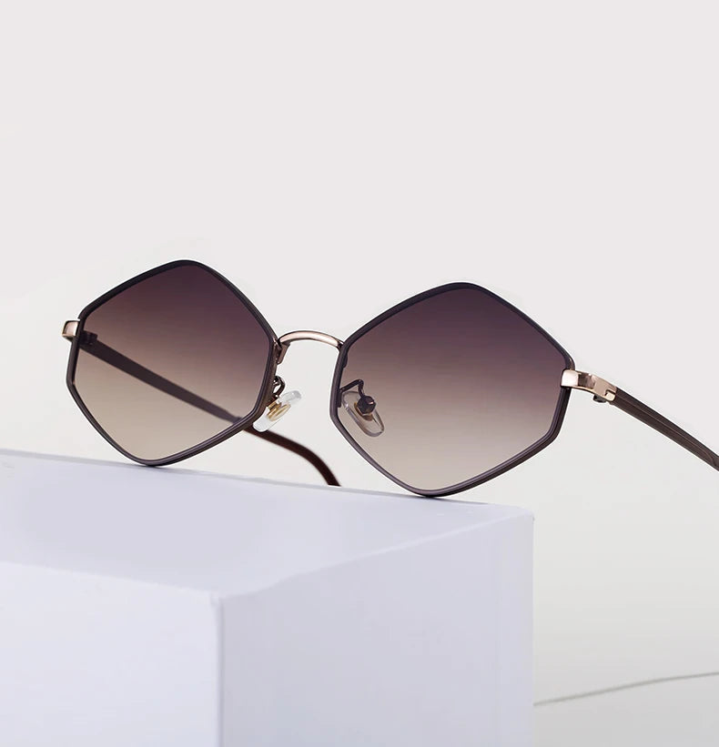 Vintage Steampunk Polygon Women Sunglasses