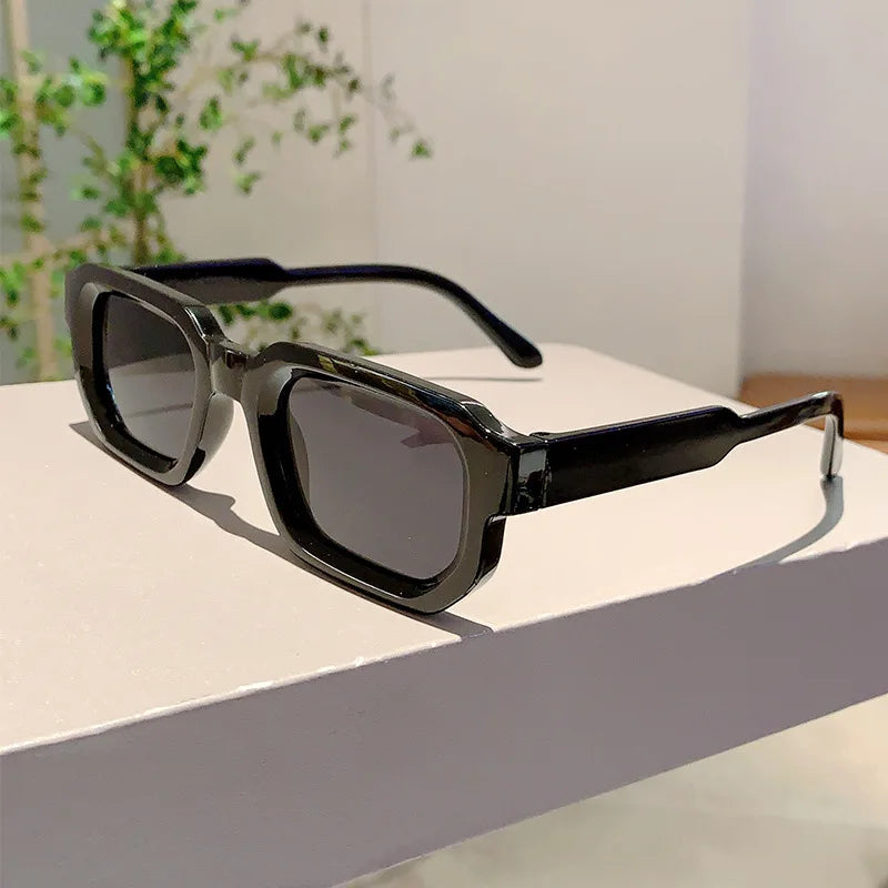 Aesthetic Fashion Vintage Retro Rectangle Frame Sunglasses