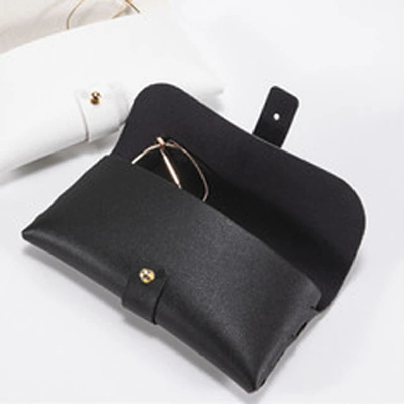 Soft PU Leather Glasses Jewelry Pouch