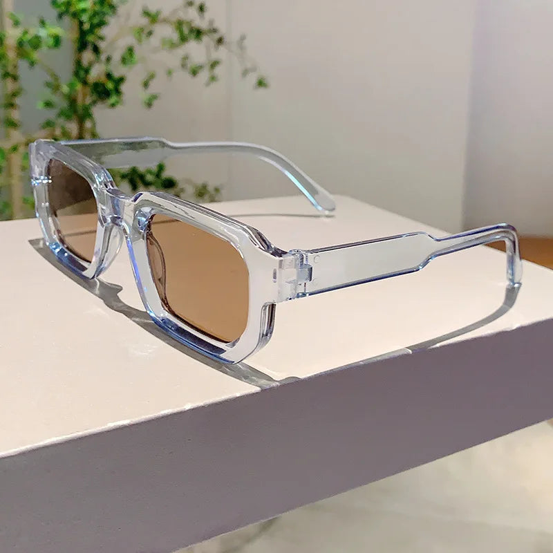 Aesthetic Fashion Vintage Retro Rectangle Frame Sunglasses