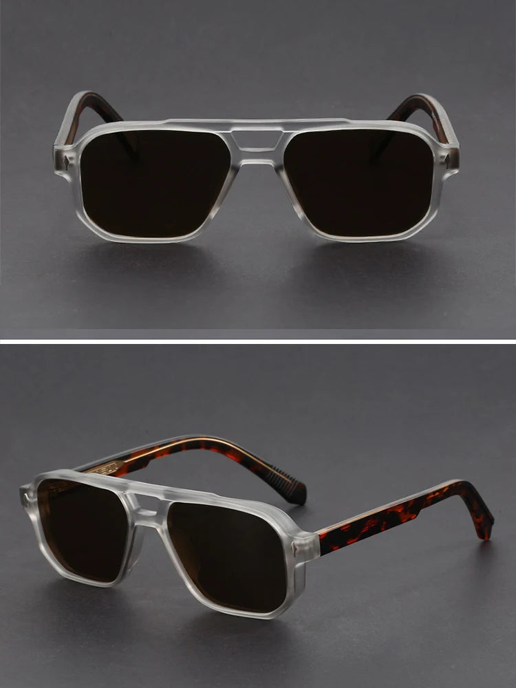 NYWOOH Ultralight Polygon Frame Sunglasses