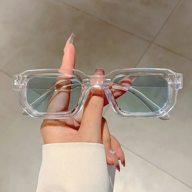 Aesthetic Fashion Vintage Retro Rectangle Frame Sunglasses
