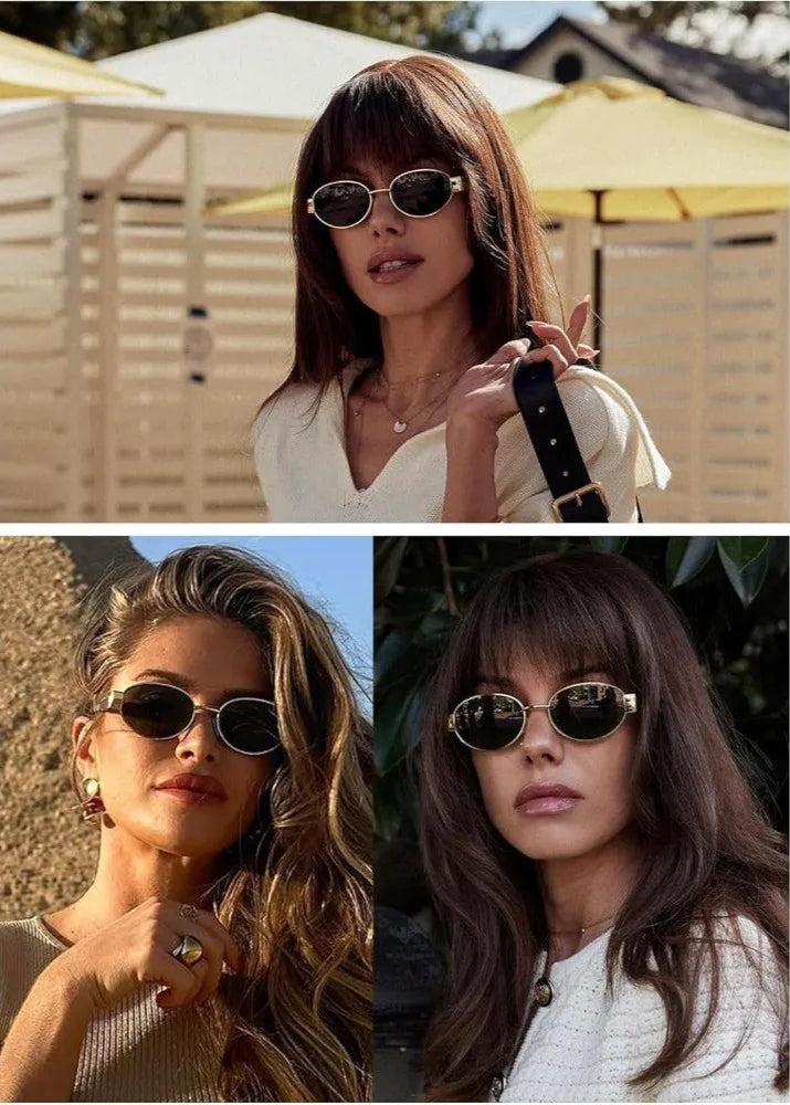 Classic Designer Trendy Retro Oval Sunglasses