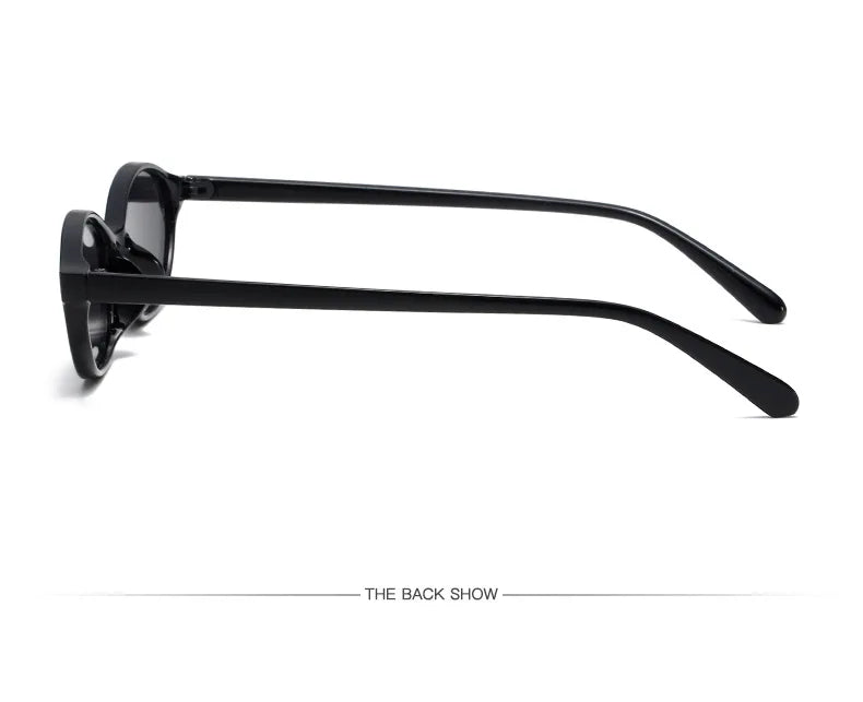 Retro Oval Frame Punk Cat Eyes Sunglasses