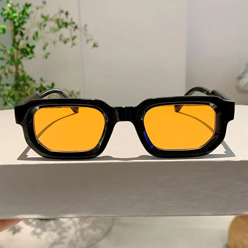 Aesthetic Fashion Vintage Retro Rectangle Frame Sunglasses