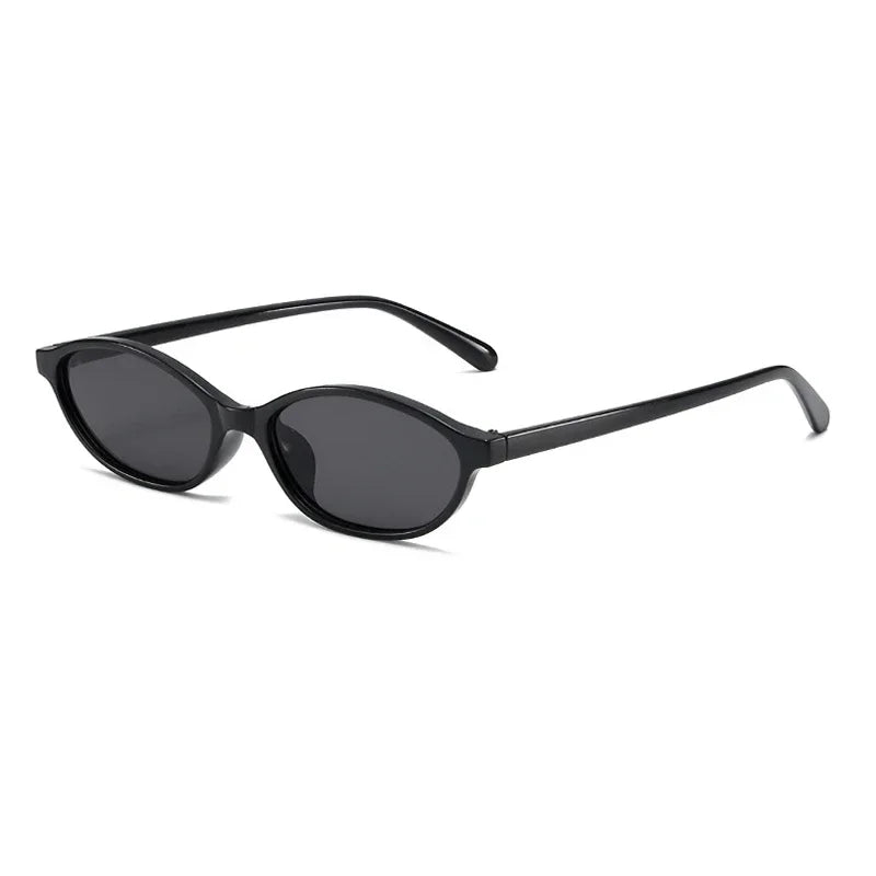 Retro Oval Frame Punk Cat Eyes Sunglasses
