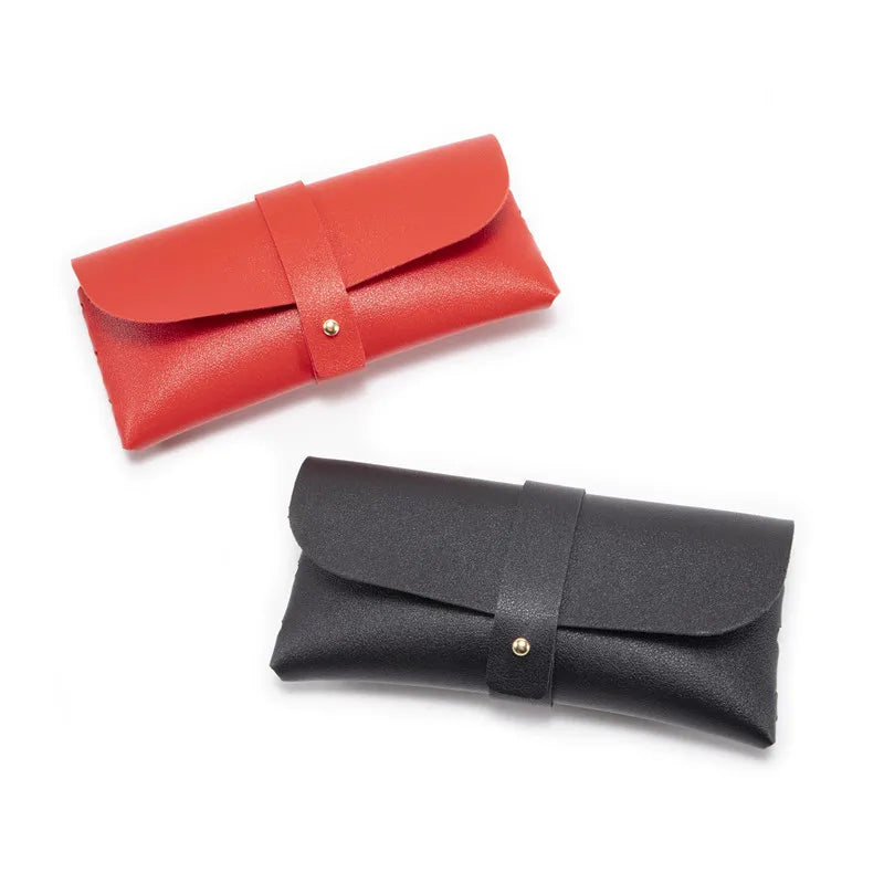 Soft PU Leather Glasses Jewelry Pouch