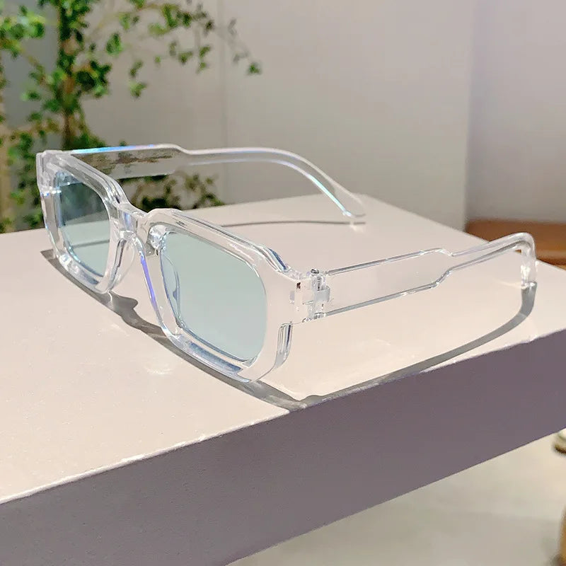 Aesthetic Fashion Vintage Retro Rectangle Frame Sunglasses