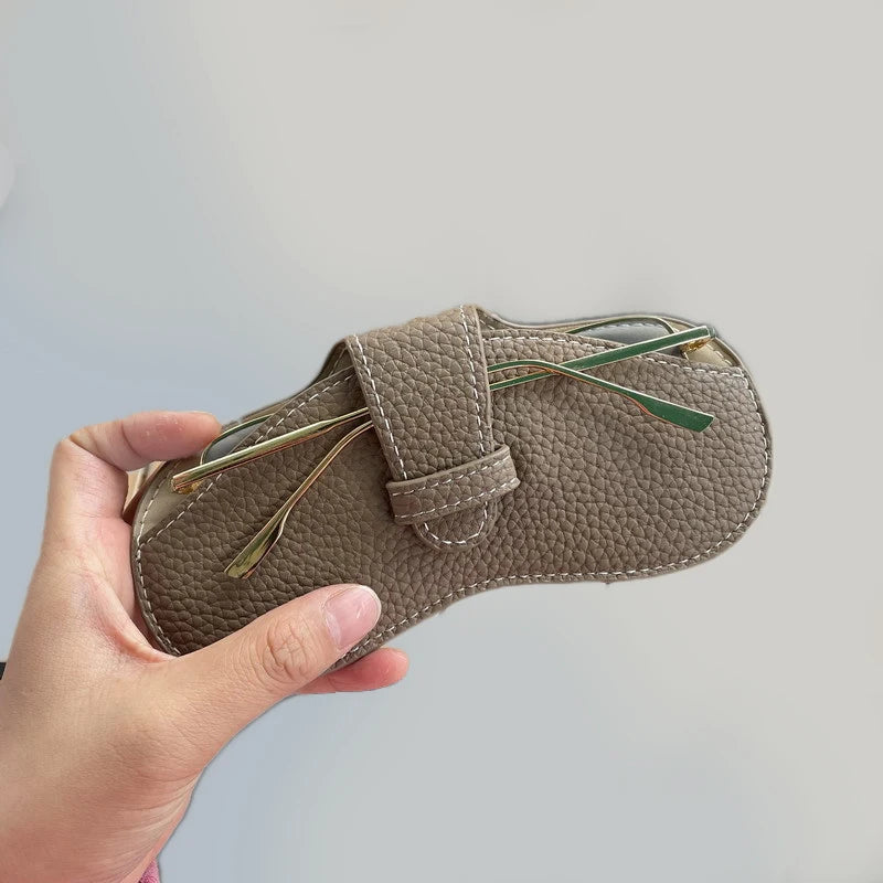 Soft Leather Glasses Bag Fashion Portable Sunglasses Case