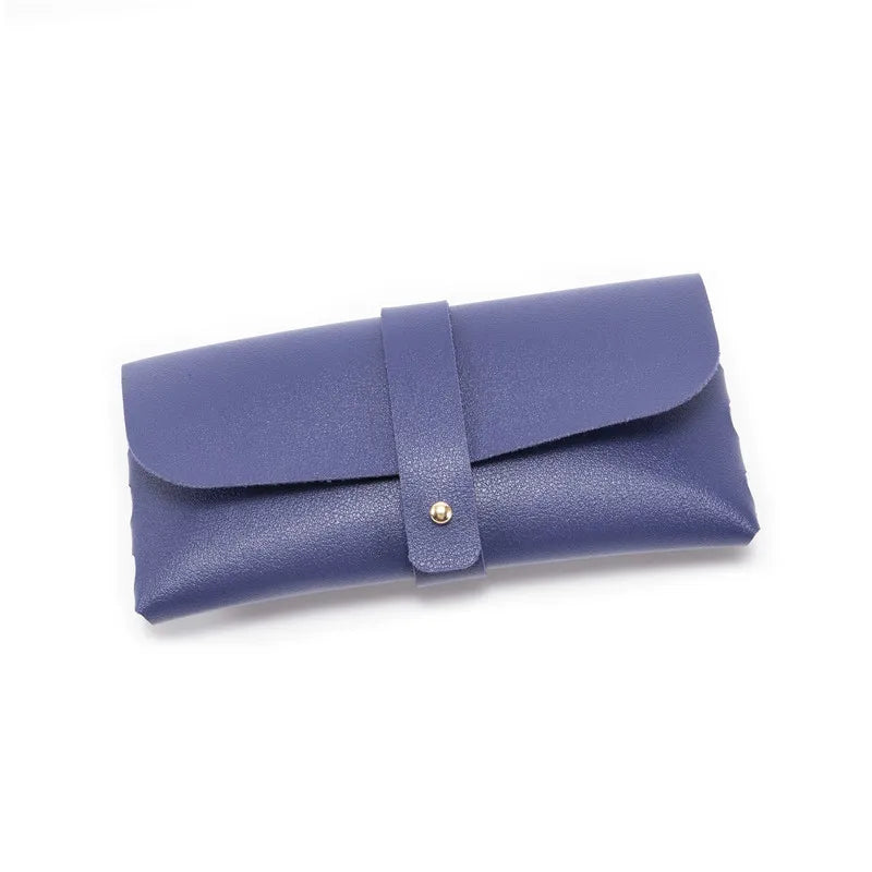 Soft PU Leather Glasses Jewelry Pouch