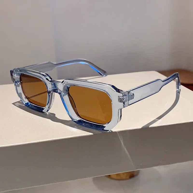 Fashion Retro Vintage Rectangle Frame Sunglasses