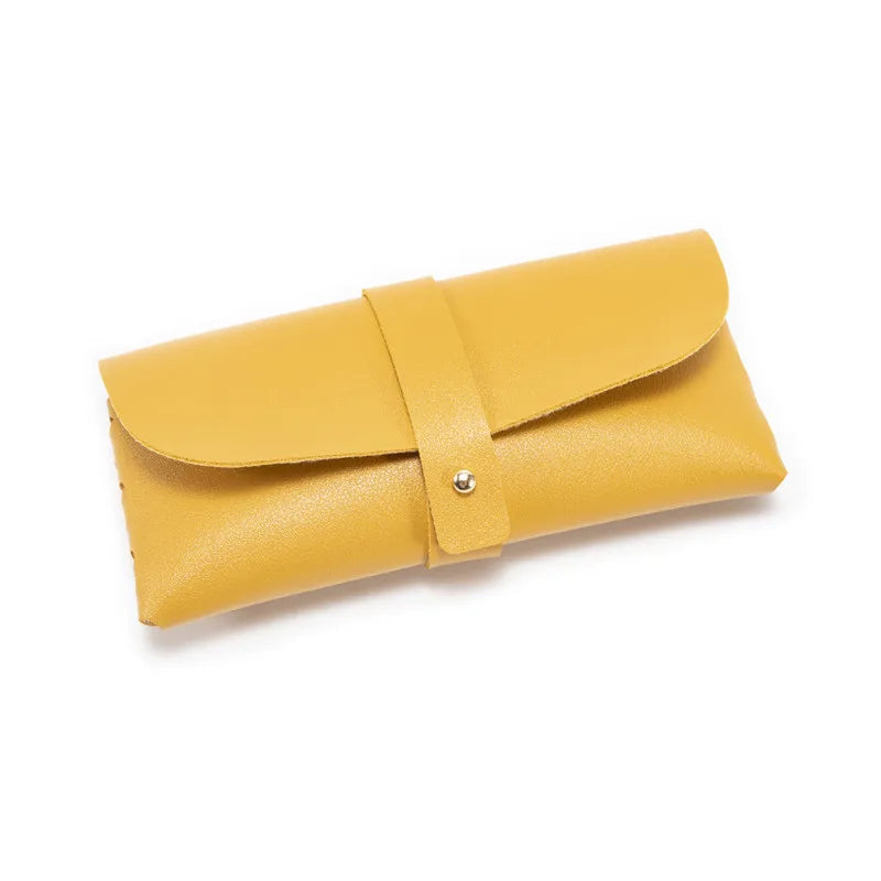 Soft PU Leather Glasses Jewelry Pouch