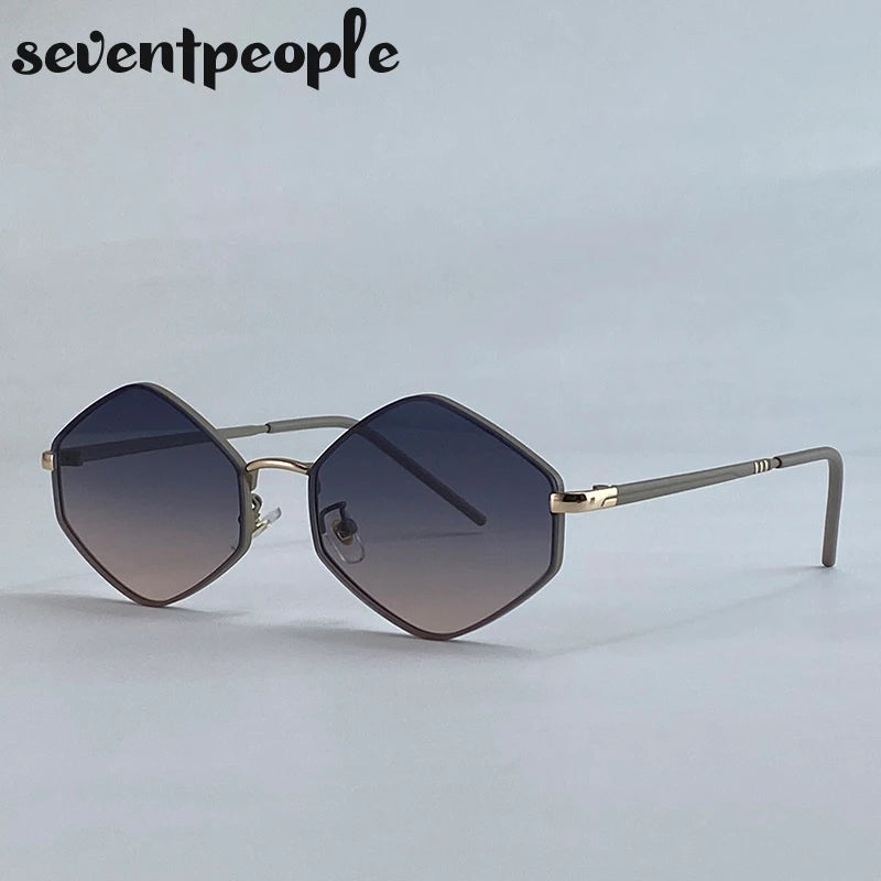 Vintage Steampunk Polygon Women Sunglasses