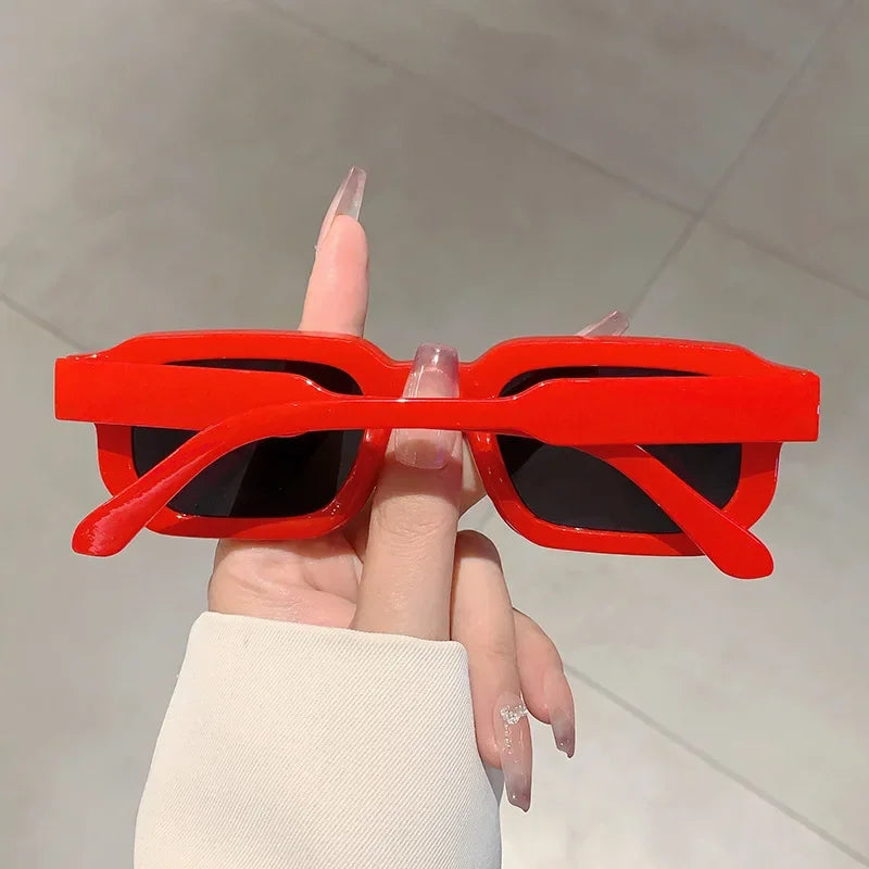 Aesthetic Fashion Vintage Retro Rectangle Frame Sunglasses