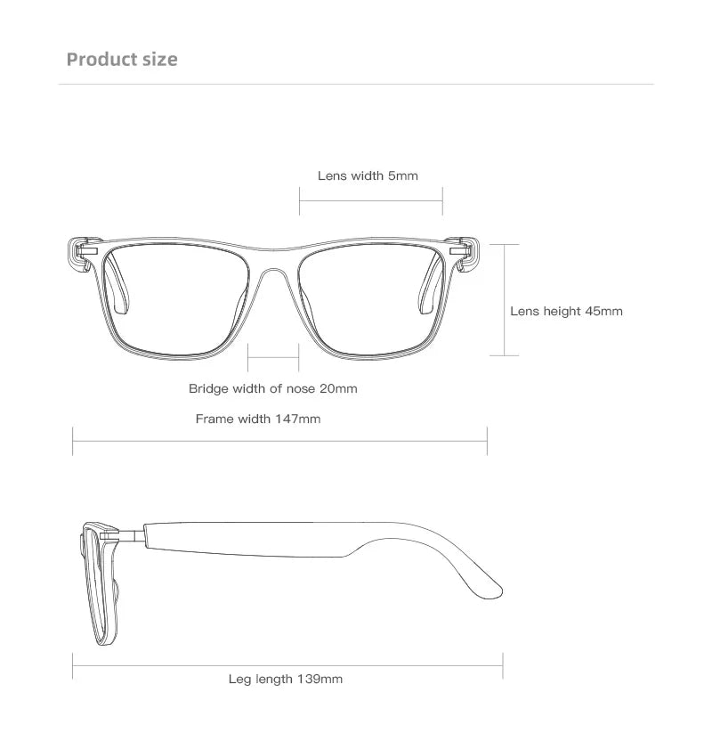 Smart Audio Sunglasses with Auto-Dimming Lenses & HD Sound