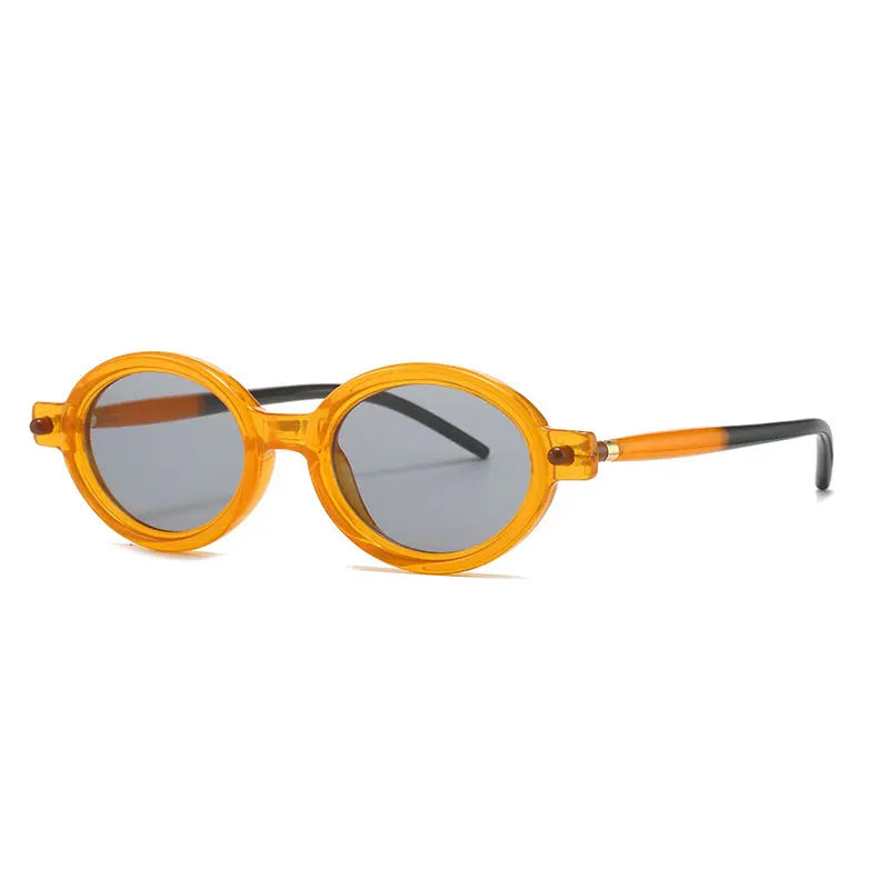 Fashion Retro Small Oval Punk Eyewear Sunglasses