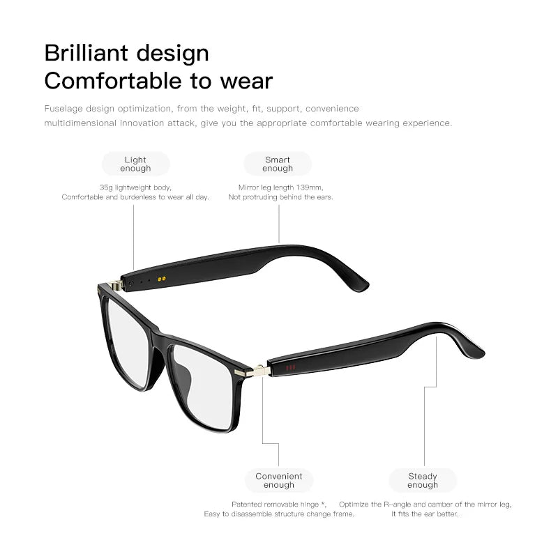 Smart Audio Sunglasses with Auto-Dimming Lenses & HD Sound