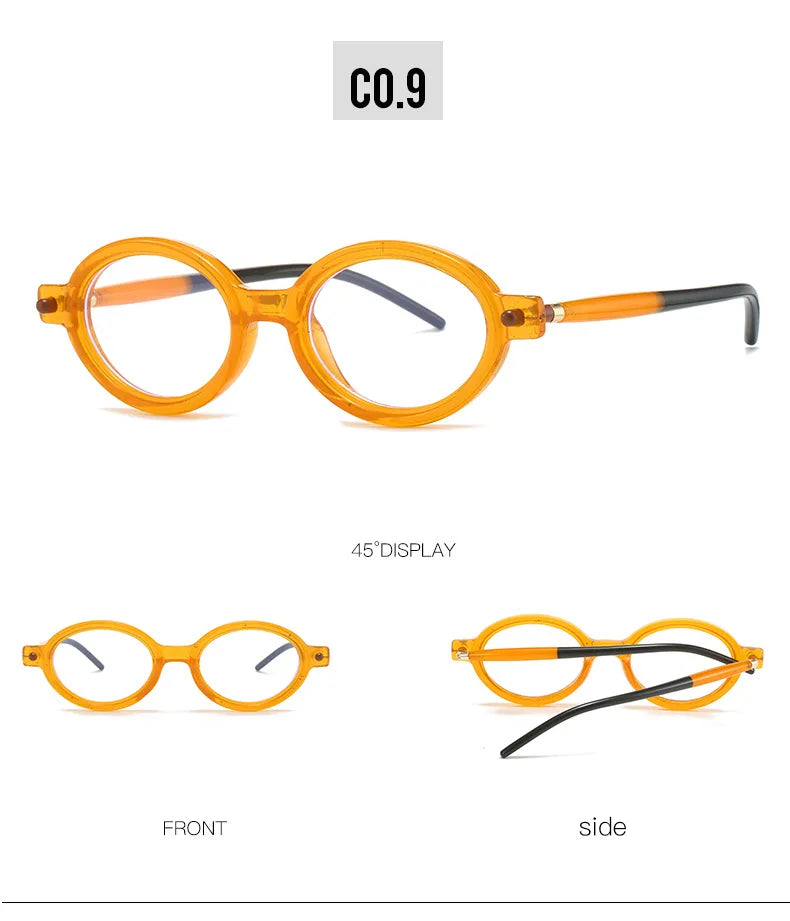 Fashion Retro Small Oval Punk Eyewear Sunglasses