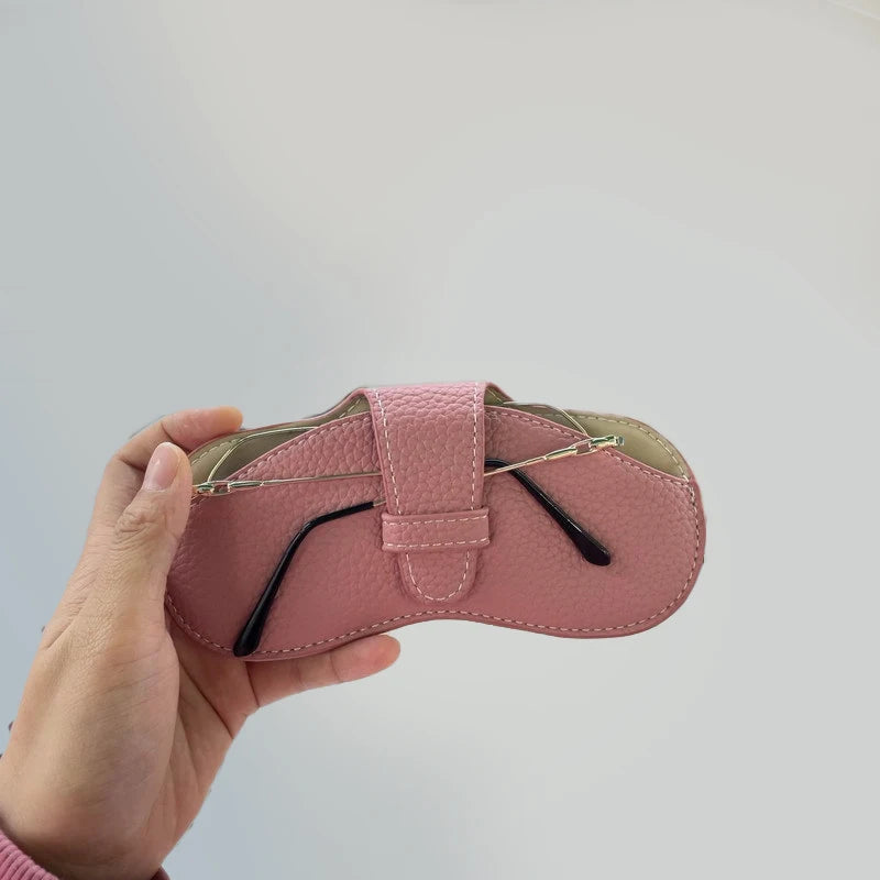 Soft Leather Glasses Bag Fashion Portable Sunglasses Case