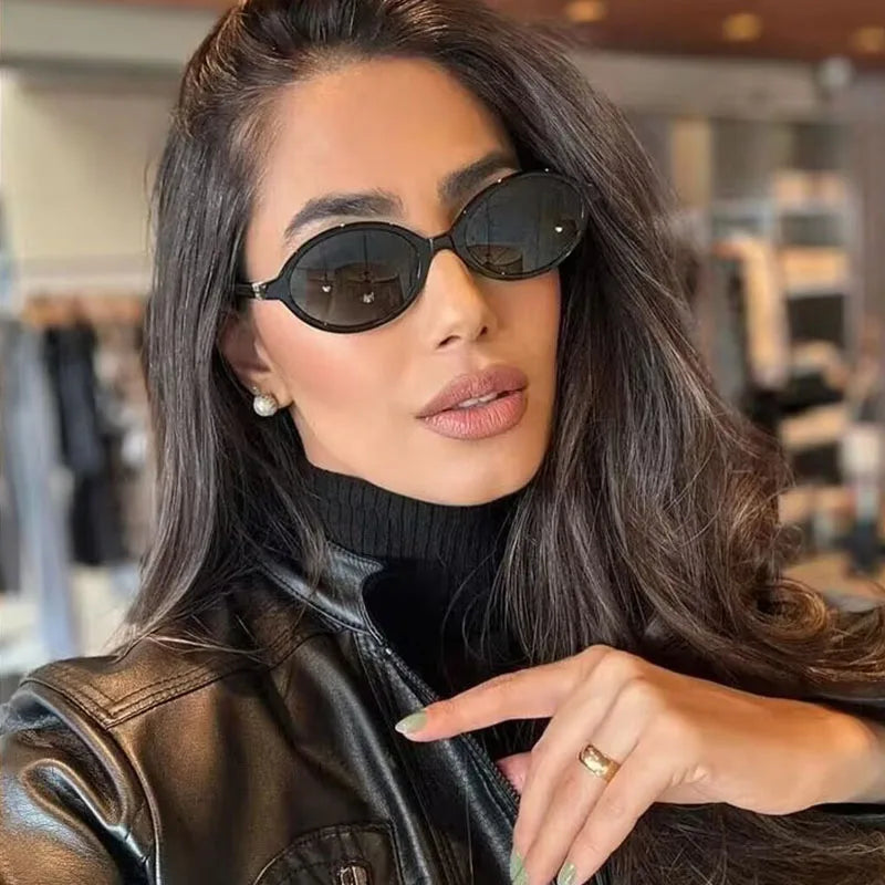 Fashion Oval Simple Literary Women's Sunglasses