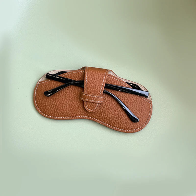 Soft Leather Glasses Bag Fashion Portable Sunglasses Case