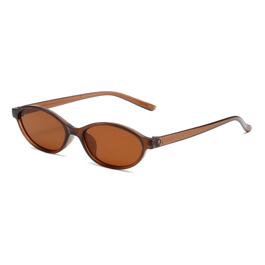 Retro Oval Frame Punk Cat Eyes Sunglasses