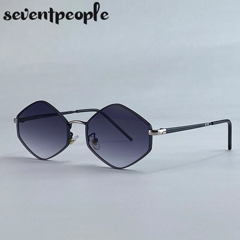 Vintage Steampunk Polygon Women Sunglasses