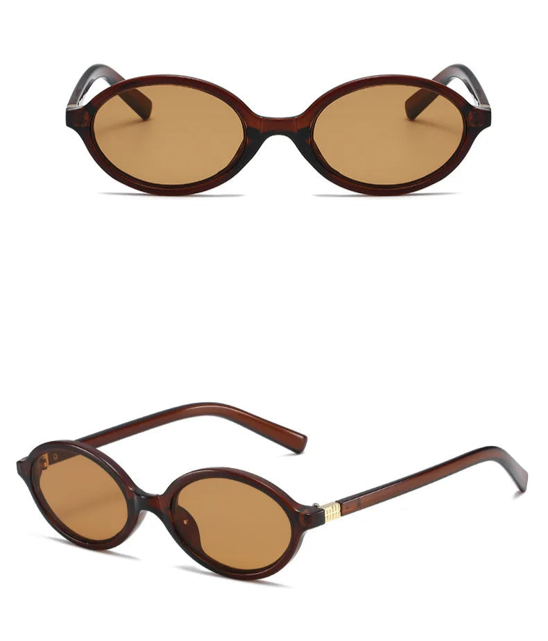 Fashion Oval Simple Literary Women's Sunglasses