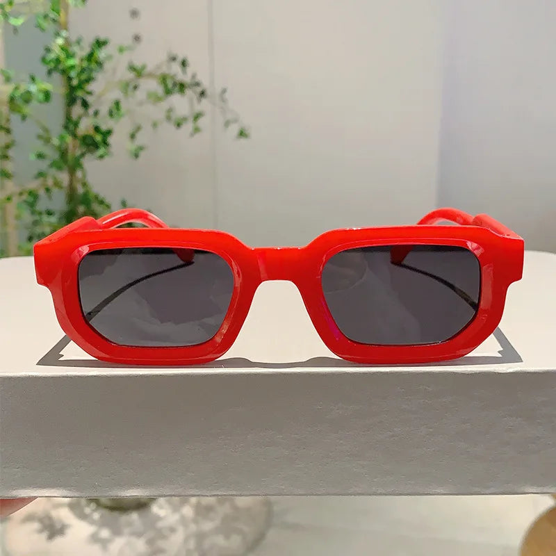 Aesthetic Fashion Vintage Retro Rectangle Frame Sunglasses