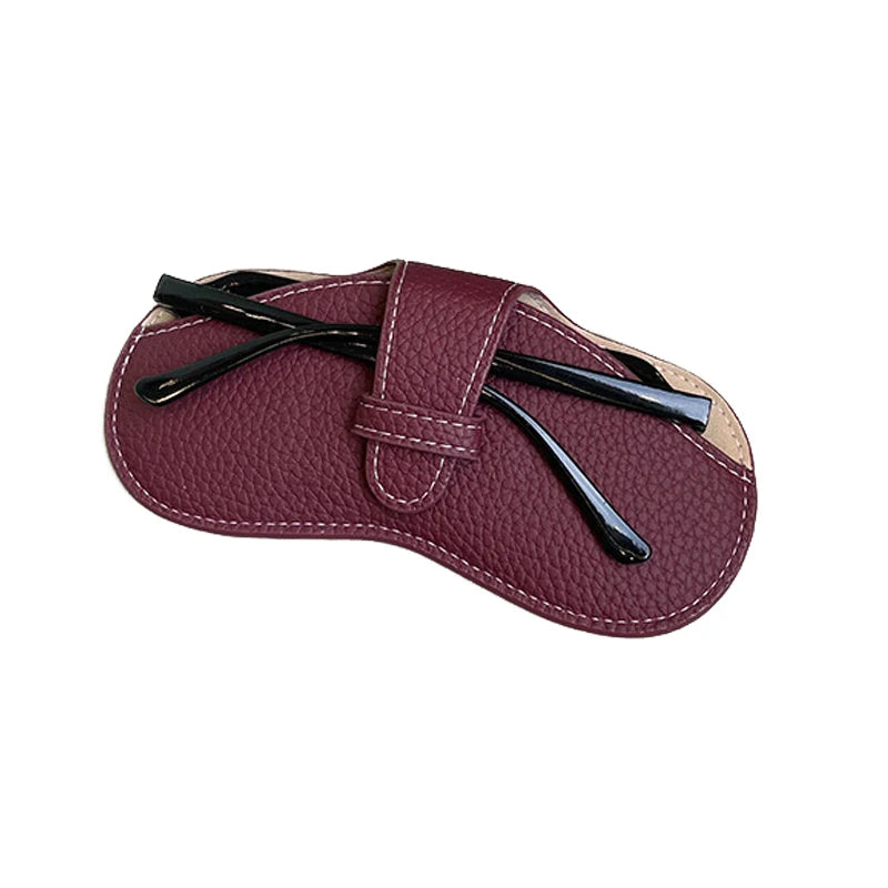 Soft Leather Glasses Bag Fashion Portable Sunglasses Case