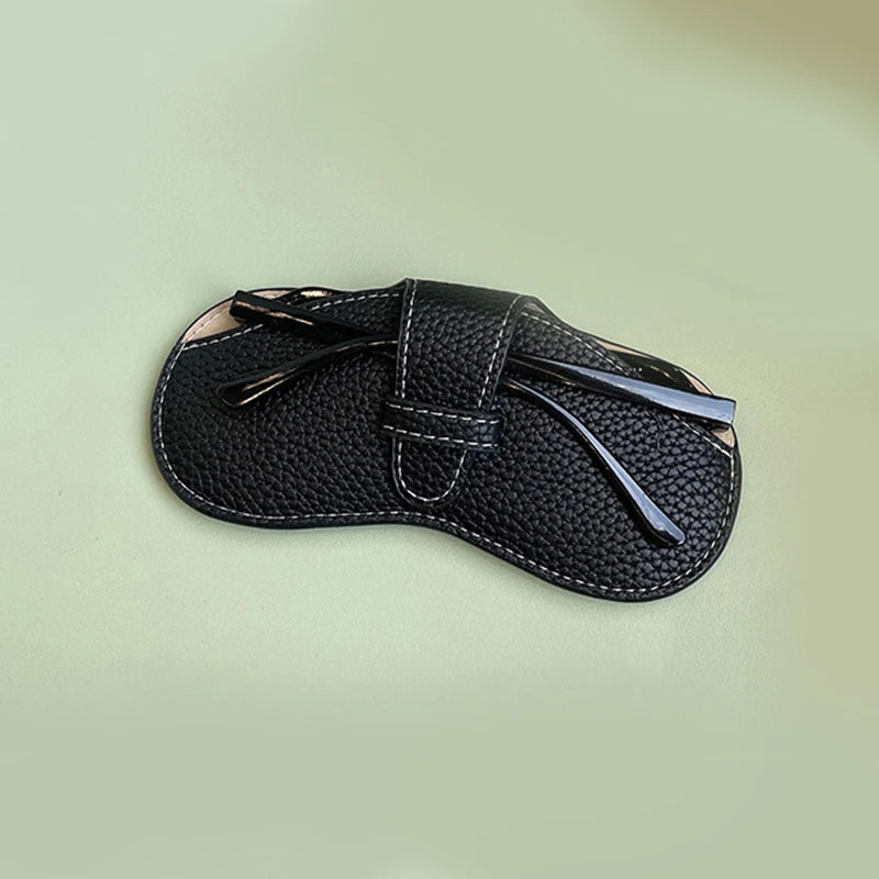 Soft Leather Glasses Bag Fashion Portable Sunglasses Case