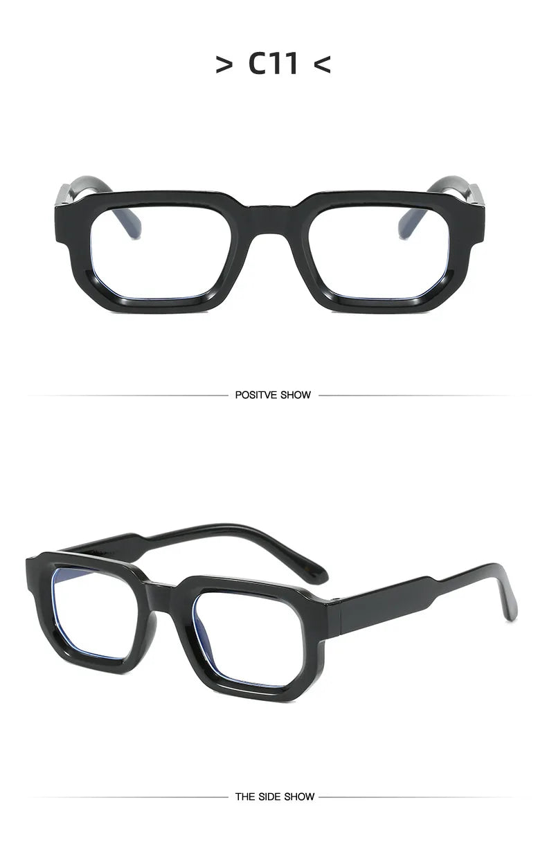 Fashion Retro Vintage Rectangle Frame Sunglasses